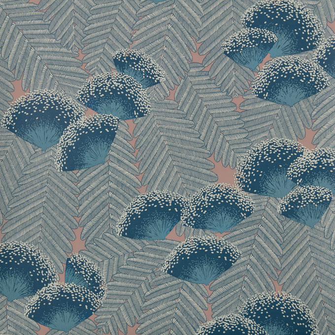 Обои 1838 Wallcoverings Elodie Clarice Soft Blue 1907-138-01